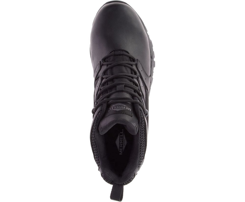 Merrell Boots Black - Moab 2 Mid Tactical Response Waterproof Comp Toe Wide Width - Mens 09AVKBTCW